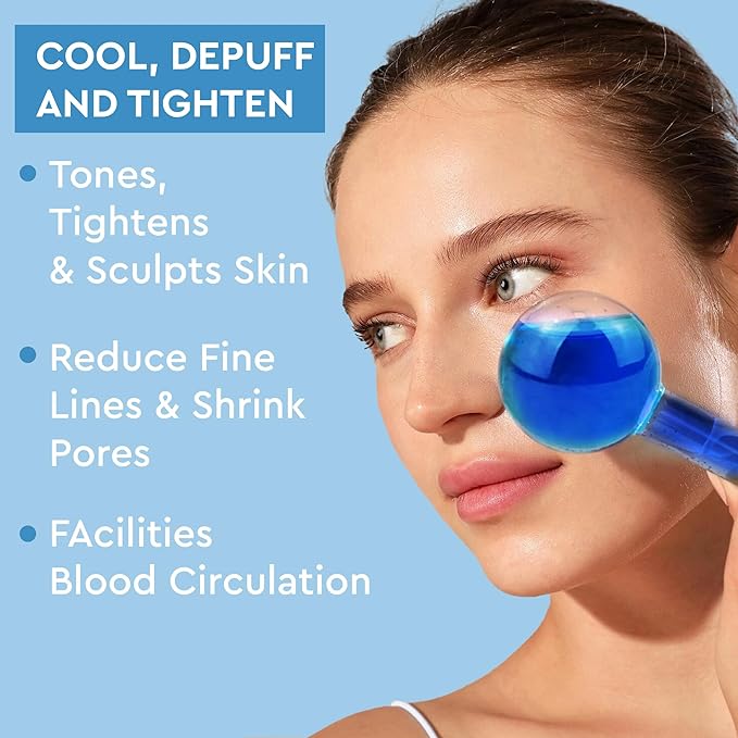 Ice Globes - Revitalize, Soothe, & Refresh Your Skin with Cooling Facial Spa-Like Experience at Home