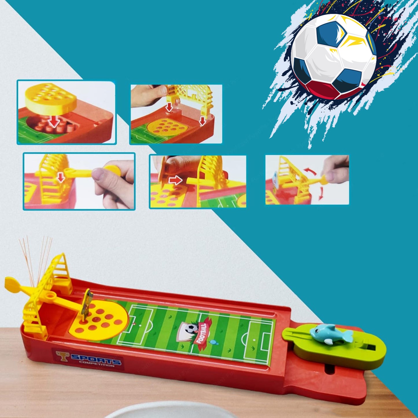Mini Table Top Finger Football Game For Kids-Desktop Game For Kids  Adults Fun Indoor Finger Bowling Game For Boys  Girls Family Board Game