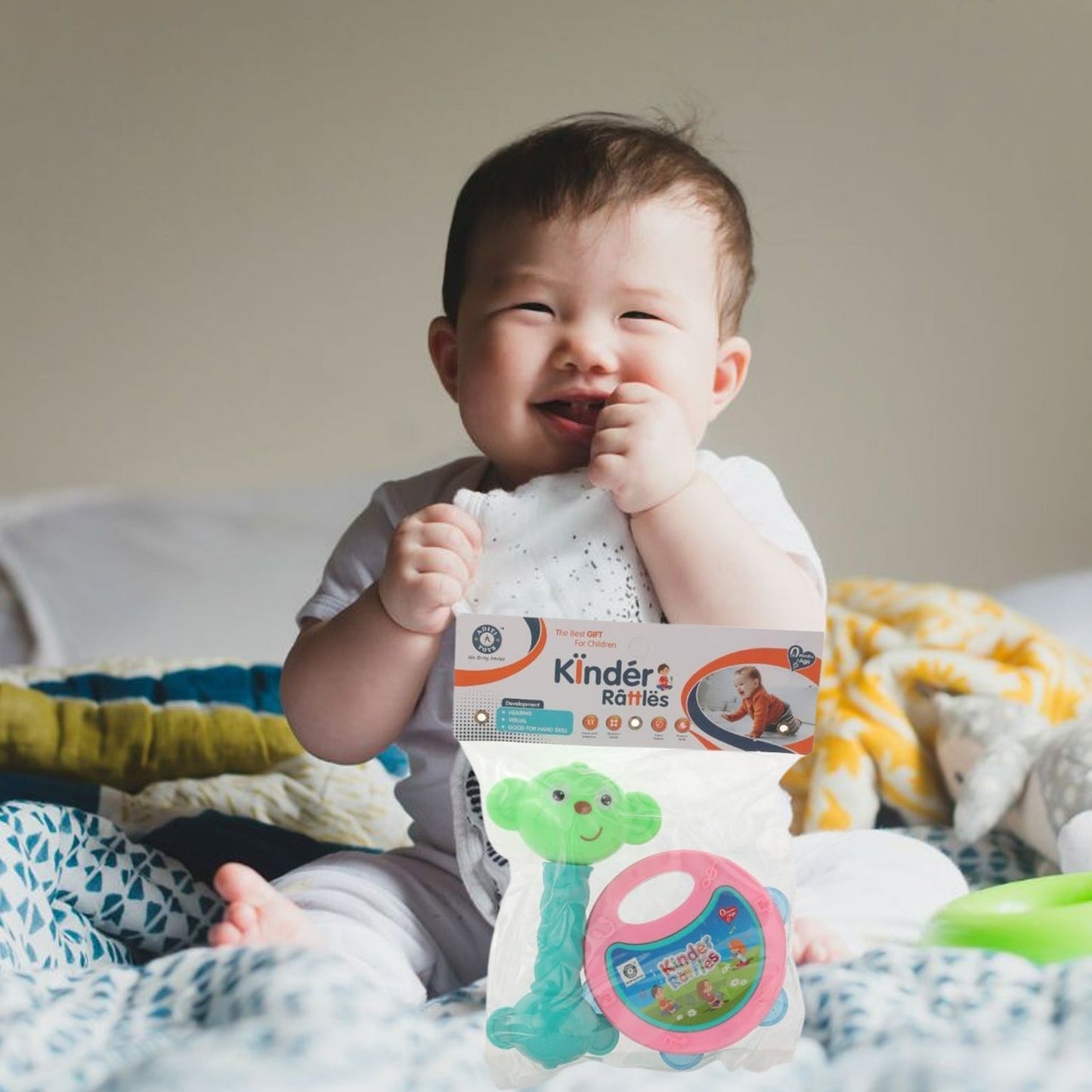 2Pc Rattles Baby Toy And Game For Kids And Babies For Playing And Enjoying Purposes.