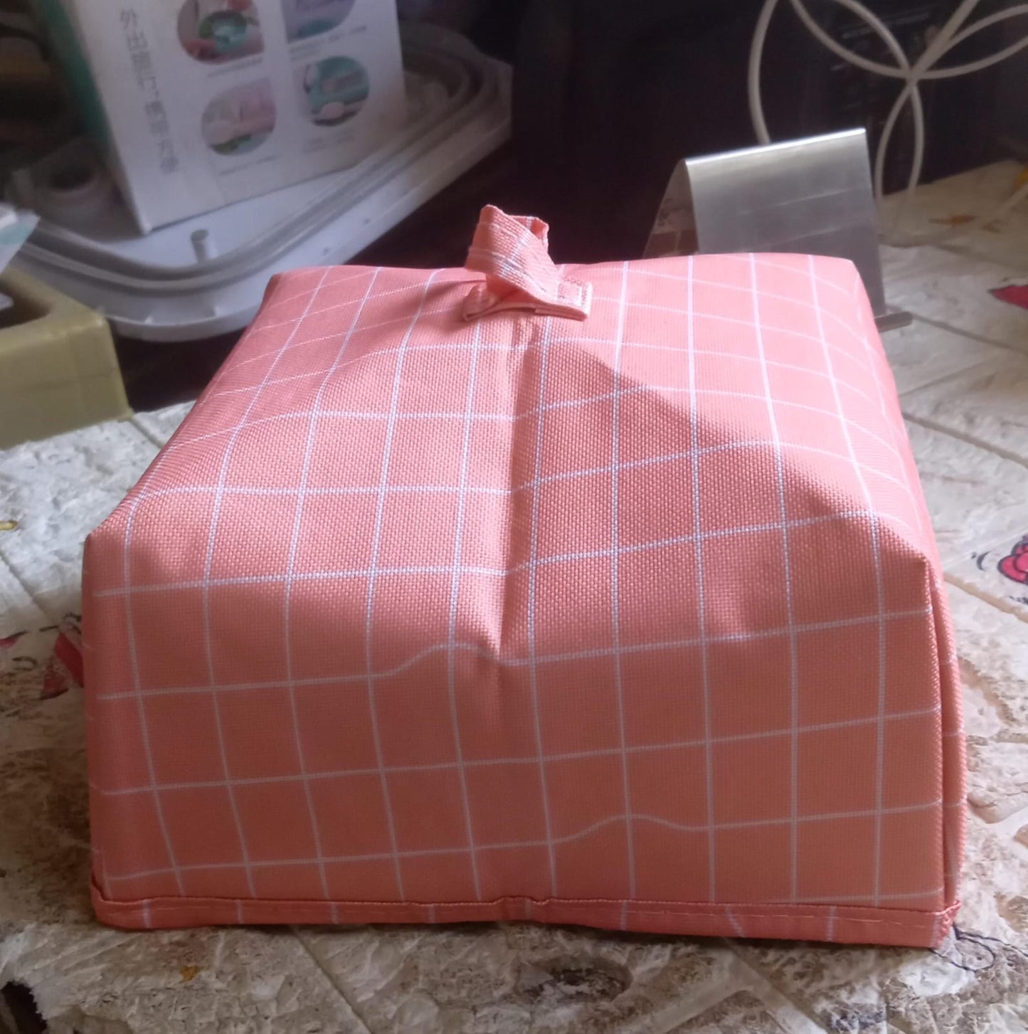 Foldable Food Covers Anti-Dust Heat Preservation Anti-Fly Mosquito Kitchen Lid Foldable Cover For Hot Food Dish Insulation Cover Food Warmer Cover For Kitchen Picnic (20X20 Cm)