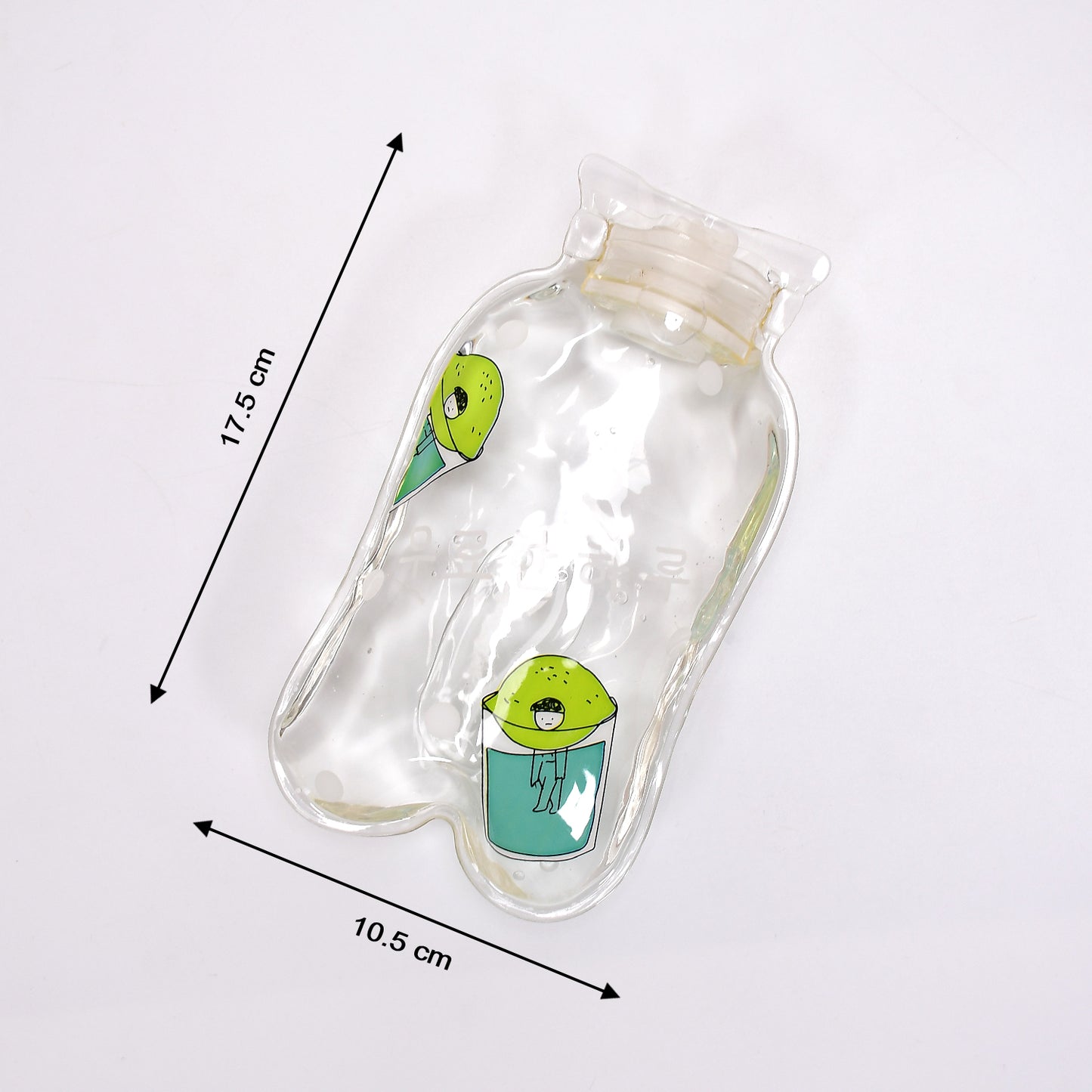 Transparent Multi Design Small Hot Water Bag With Cover For Pain Relief Neck Shoulder Pain And Hand Feet Warmer Menstrual Cramps.