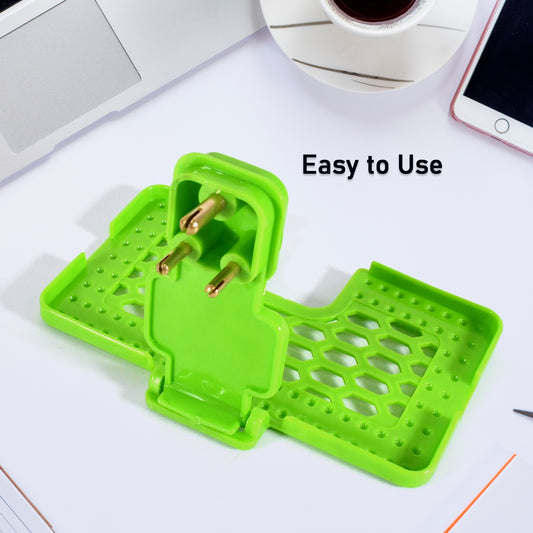 Multi-Purpose Wall Holder Stand For Charging Mobile Just Fit In Socket And Hang (Mix Color  1 Pc)