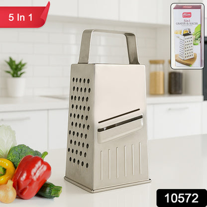 Supermom Premium 5-In-1 Stainless Steel Grater And Slicer