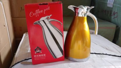 Vacuum Insulated Kettle Jug Vacuum Insulated Thermo Kettle Jug Insulated Vacuum Flask Vacuum Kettle Jug Stainless Steel For Milk Tea Beverage Home Office Travel Coffee (1.5 Ltr) (1Pc)