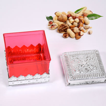 Ruby Dryfruit Storage Container  Attractive Design Box For Home  Gifting  Kitchen Use