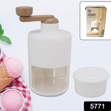 Portable Gola Maker Ice Crusher And Shaved Ice Machine Hand Shaved Ice Machine Manual Fruit Smoothie Machine Mini Household Ice Shaver Small Ice Crusher