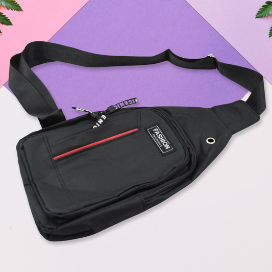 Waterproof Anti Theft Cross-Body Fanny Pack Waist Bag Shoulder Bags Chest Men Casual Fashion Usb Charging Earphone Hook Sling Travel Bag (1 Pc)