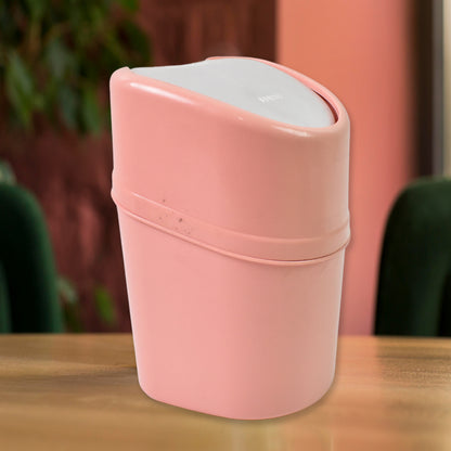 Minitrash Can Dustbin Plastic Garbage Can With Lid (1 Pc)