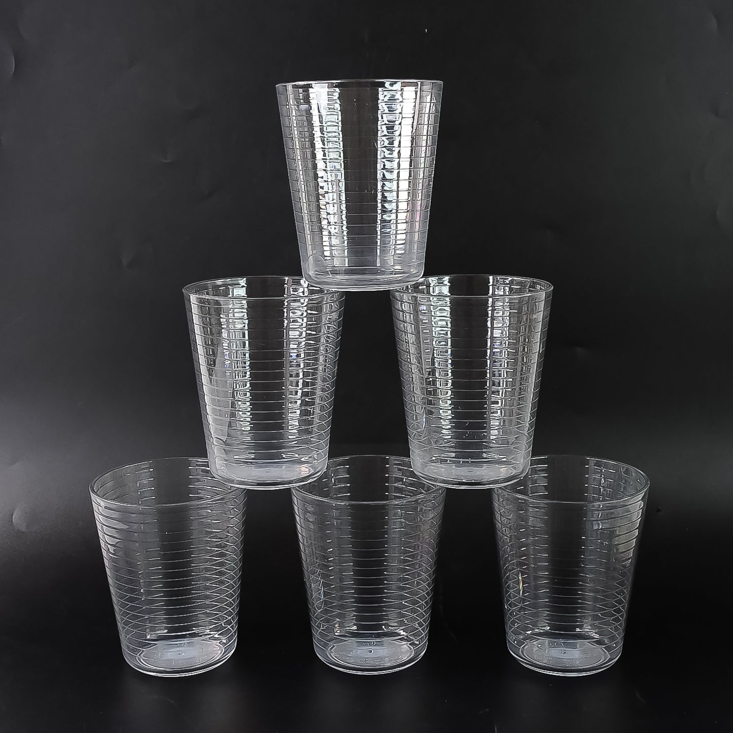 Apexpyramid Ringo Plastic Glass  300Ml Approx  Durable Crystal-Clear Tumbler