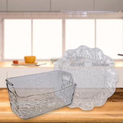 9 In1 Plastic Bowl With Serving Tray  Plates Set