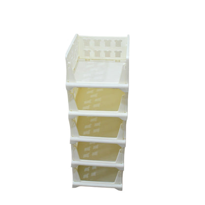 5 Layer Stackable Multifunctional Storagefor Clothes Foldable Drawer Shelf Basket Utility Cart Rack Storage Organizer Cart For Kitchen Pantry Closet Bedroom Bathroom Laundry (5 Layer 1 Pc)