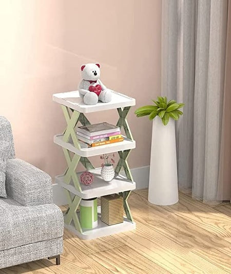 4 Layer Shoes Stand Shoe Tower Rack Suit For Small Spaces Closet Small Entryway Easy Assembly And Stable In Structure Corner Storage Cabinet For Saving Space