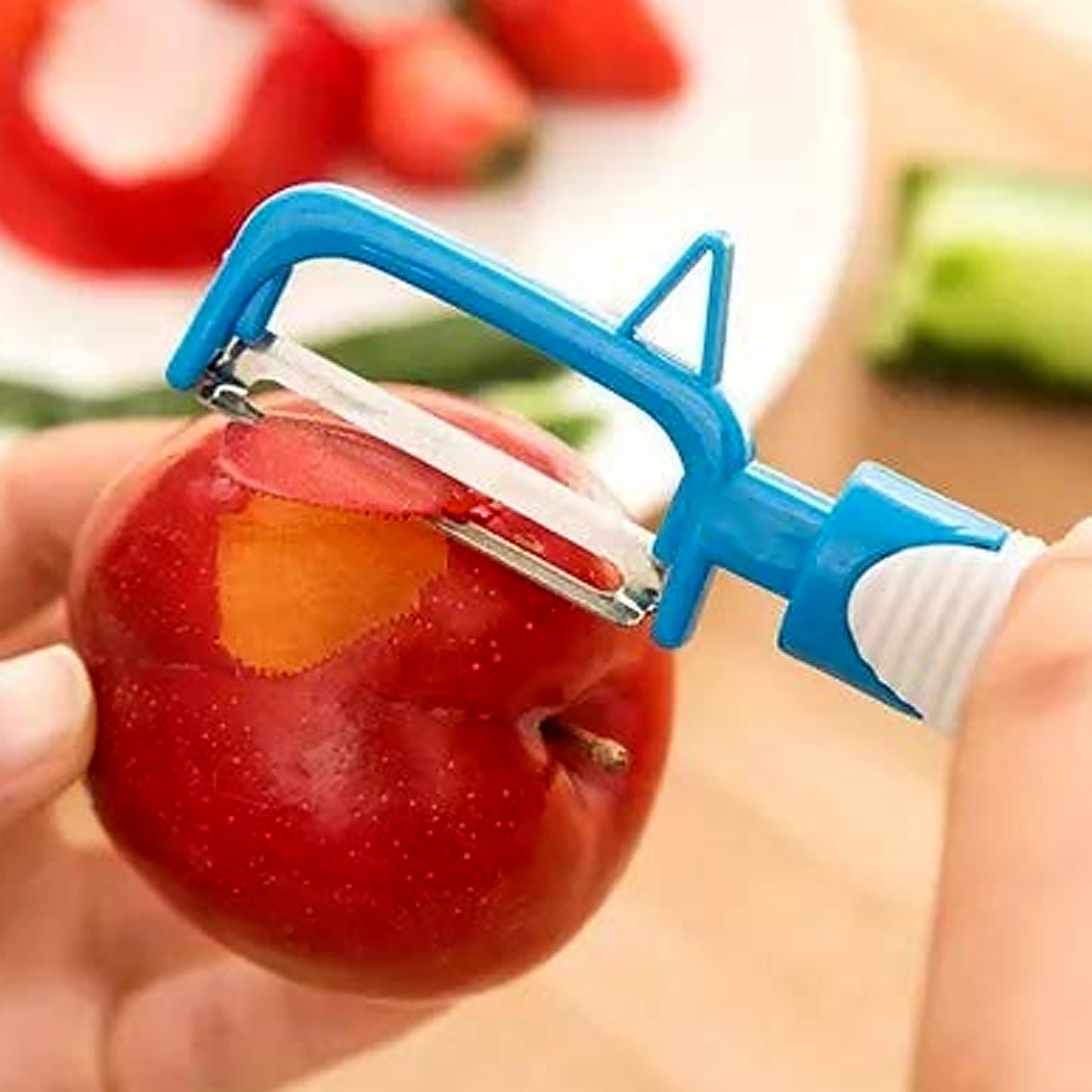 Vegetable Fruit Peelers Slicer  Bottle Opener Kitchen Peeler For Veggie Fruit Potato Carrot Bottle Opener With Plastic Handle Bottle Openers Wine Bottle Opener Cold Drink Bottle Opener (2Pc)