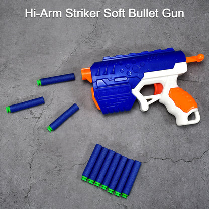 Hi-Arm Gun With 10Xfoam Suction Bullet Made With Abs Plastic Solid Build Target Shooting