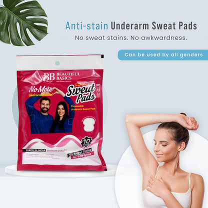 Beautiful Basics Underarms Sweat Pads Disposable (Pkts 6X 60 Pcs Set)
