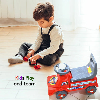 Baby Ride On Push Car For Kids  Kids Baby Big Car Ride On Toy With Backrest Musical Horn For Children Kids Toy Ride-On Truck Etc Suitable For Kids Boysgirls   Ride On Baby Car For Kids To Drive Boys Girls