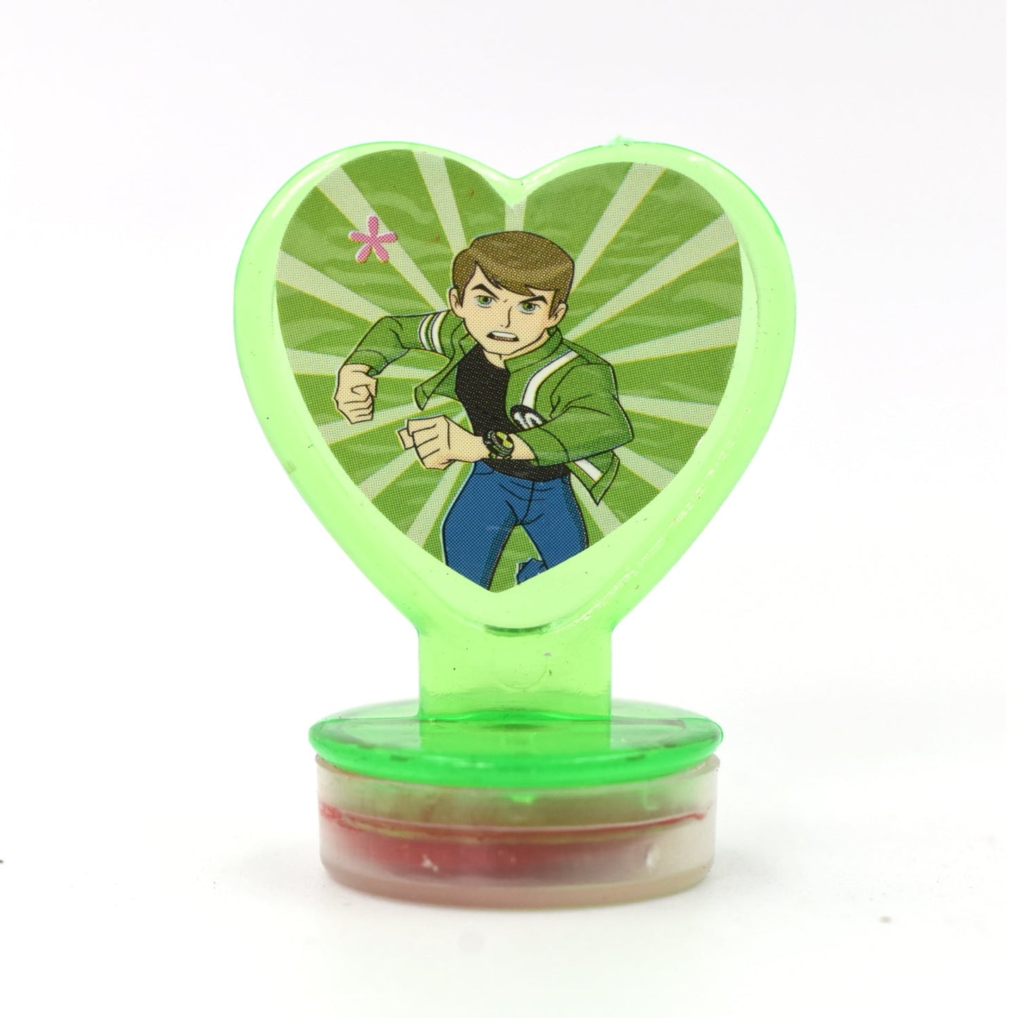 Unique Cartoon Character Heart Shape Stamps 6 Pieces For Kids Motivation And Reward Theme Prefect Gift For Teachers Parents And Students (Multicolor)
