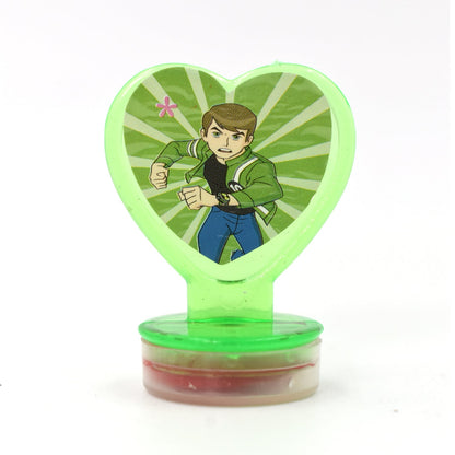 Unique Cartoon Character Heart Shape Stamps 6 Pieces For Kids Motivation And Reward Theme Prefect Gift For Teachers Parents And Students (Multicolor)
