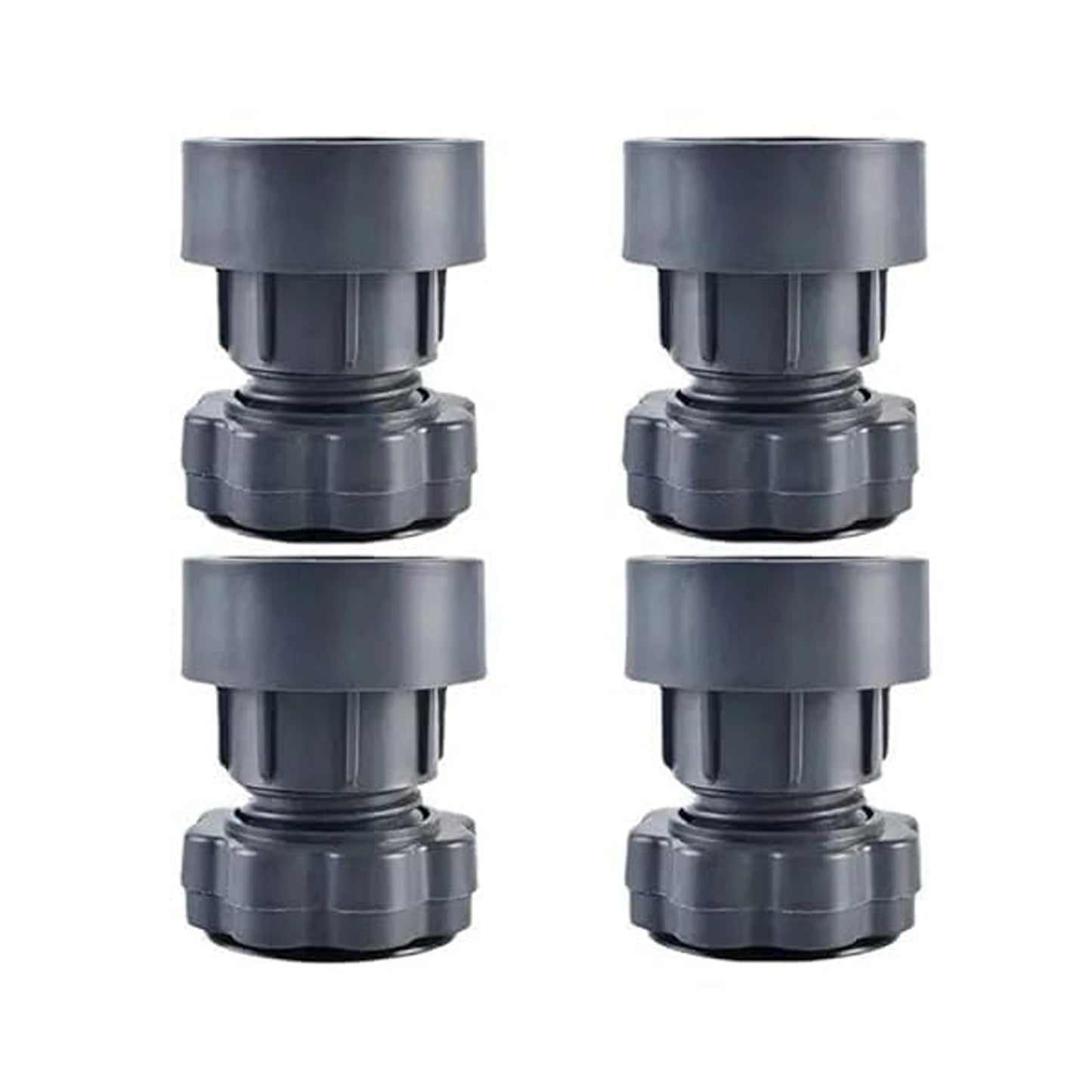 Plastic Washing Machine Vibration Feet Pad Adjustable Highly Non-Slip Support Anti Vibration Pads Walk Pads Shock Absorber Noise Cancelling Furniture Lifting Base (4 Pcs Set)