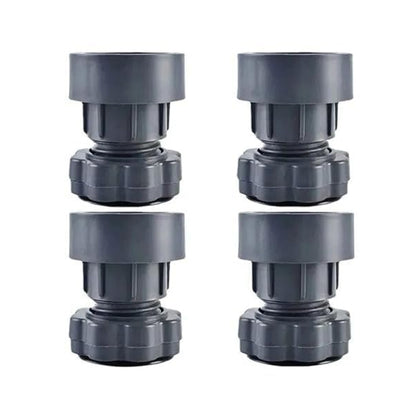Plastic Washing Machine Vibration Feet Pad Adjustable Highly Non-Slip Support Anti Vibration Pads Walk Pads Shock Absorber Noise Cancelling Furniture Lifting Base (4 Pcs Set)