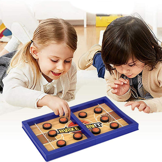 Fast Sling Basketball Puck Game Paced Table Desktop Battle Ice Hockey Game For Adults And Kids Parent-Child Winner Board Games Interactive Toy Desktop Table Game17632_Desktop_Basketball_Puck_Game