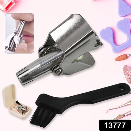 Nosehair Clipper Stainless Steel Hair Remover (1 Pc  With Brush  Plastic Case)