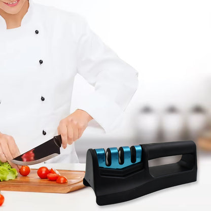 Knife Sharpener For Kitchen  Knife Sharpener With Vegetable Chopper And Fish Scale Remover  Handheld Knives  Pocket Knife Sharpener  Knife Sharpener For Chefs  Serrated Knife (9In1)