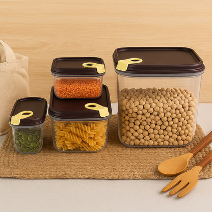 Ritupush N Lock Airtight Food Storage Container Set (4 Pc)