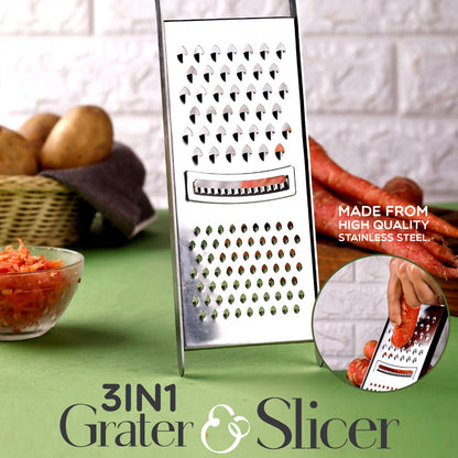 Apexstainless Steel Grater  Slicer (3 In 1)