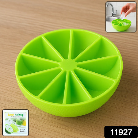 Lemonshape Flexible Silicone Ice Cube Tray  8-Slot Round Ice Mold (1 Pc)