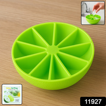 Lemonshape Flexible Silicone Ice Cube Tray  8-Slot Round Ice Mold (1 Pc)