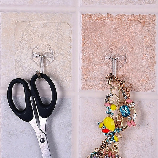 100Pc Multipurpose Strong Small Stainless Steel Adhesive Wall Hooks