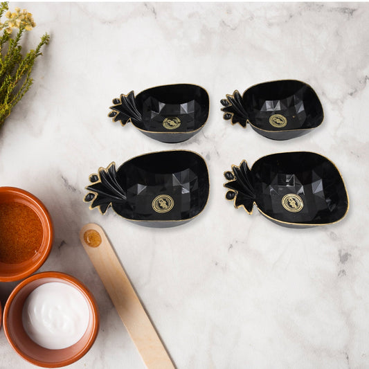 Pinejunction Ceramic Tea  Cups  Mug Set With Pineapple Shape Serving Bowl  (12 Pcs Set)