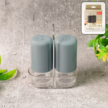 Apexvictory Salt  Pepper Dispenser Set  2 Pcs Acrylic Seasoning Shaker
