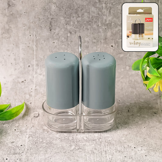 Apexvictory Salt  Pepper Dispenser Set  2 Pcs Acrylic Seasoning Shaker