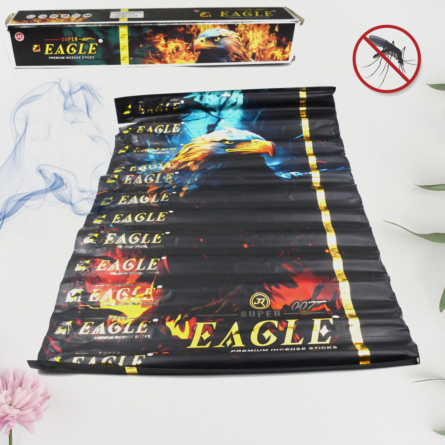Mosquito Agarbatti Stick Mosquito Agarbatti 1 Box (12 Packet  120 Sticks) (Incense Stick)