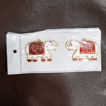 Shubhlabh Elephant Decorative Wall Hangings (2 Pc)