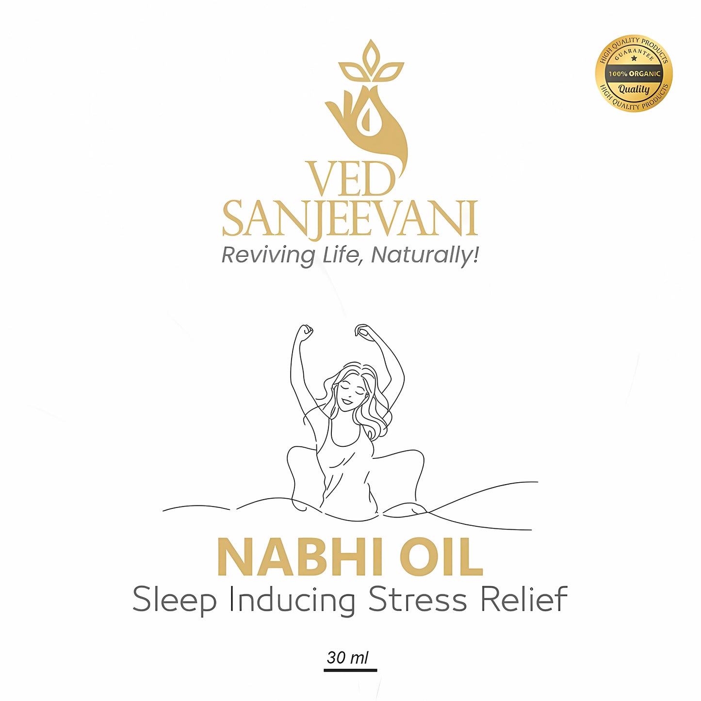 Ved Sanjeevani Nabhi Oil Sleep Inducing Stress Relief (30Ml  1 Pc)