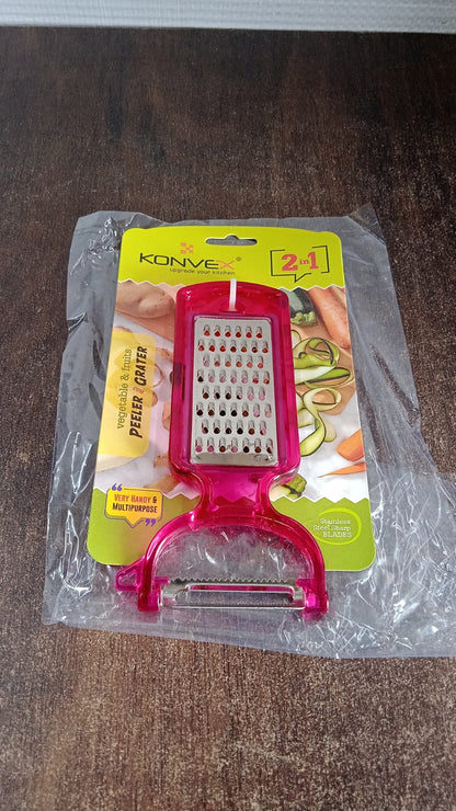2-In-1 Multifunctional Kitchen Peeler With Grater (1 Pc)