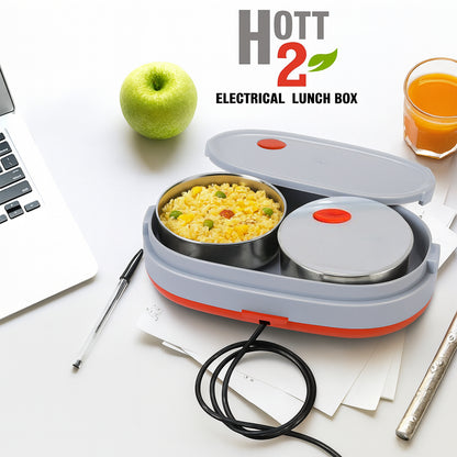 Orbitelectric Lunch Box With Dual Stainless Steel Containers Set