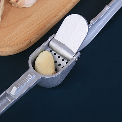 Garlic Press All Aluminum Easy To Use With Light Weight Without Difficulty Cooking Baking Kitchen Tool Dishwaher Safe