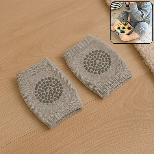 Lightgrey Toddler Wool Knit Leg Warmer (Knee Guard)