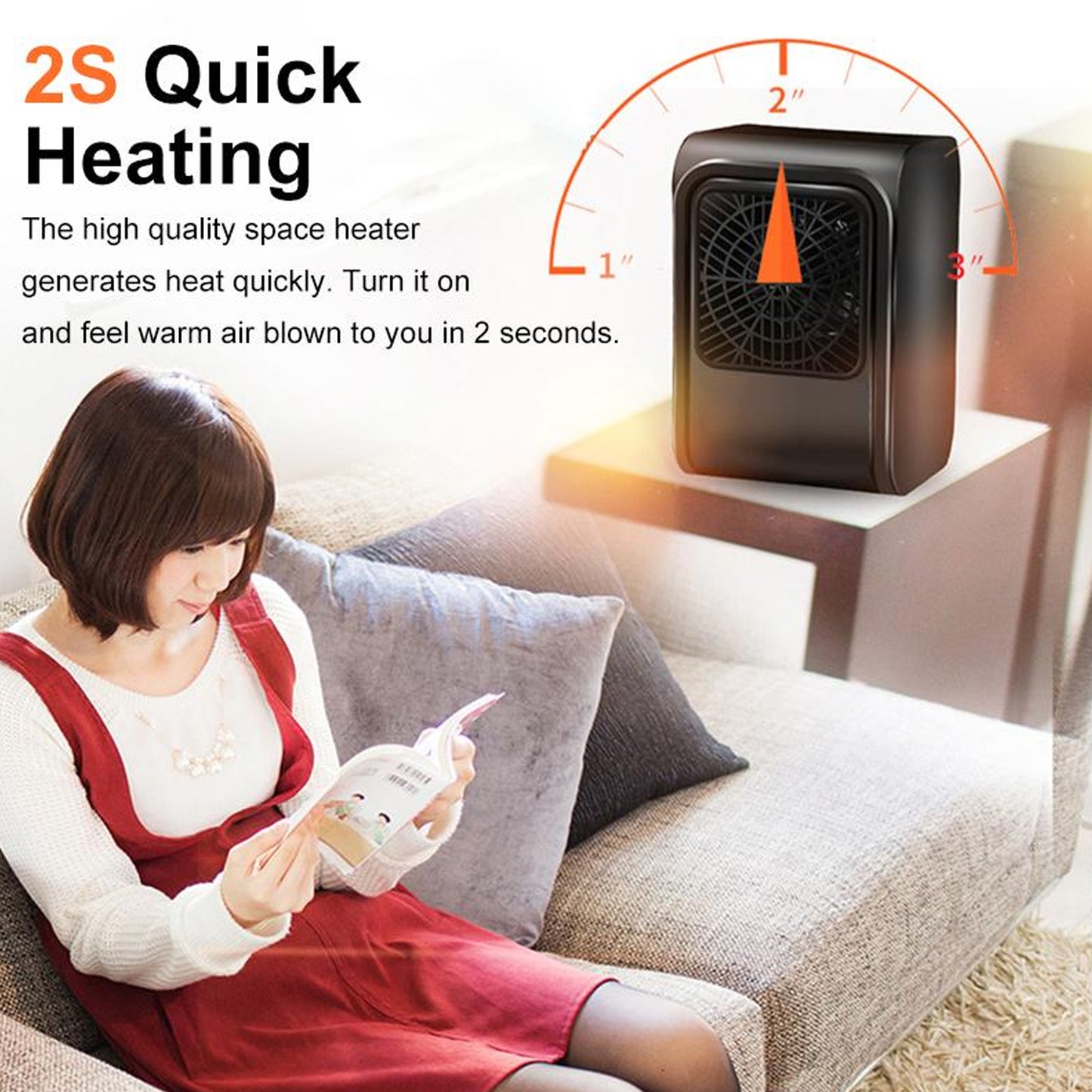 Warm Wind Room Heater 220V Heater For Office  Bedroom Use Heater