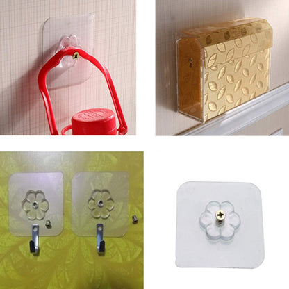 Selfadhesive Hooks Sticker  Screw Nut And Bolt Type (4 Pcs Set)