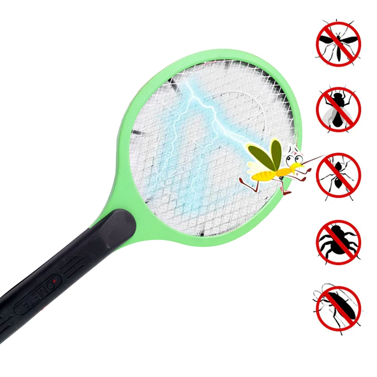 Greenrechargeable Electric Mosquito Killer Racket With Cable