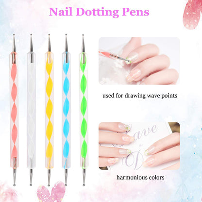 Nail Art Point Pen And Set Used By Womens And Ladies For Their Fashion Purposes.