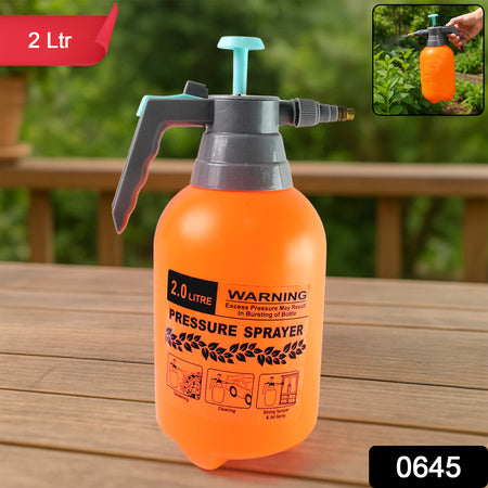 Water Sprayer Hand-Held Pump Pressure Garden Sprayer - 2 L