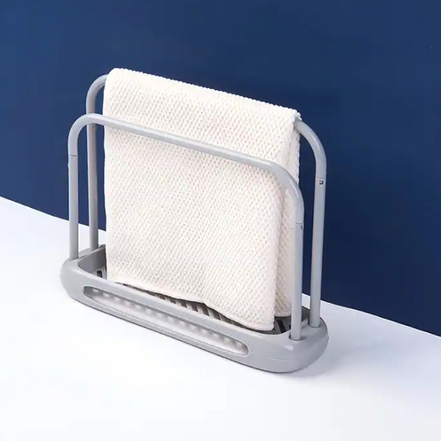 Storage Rack Kitchen Storage Holder Dish Towel Holder Dishcloth Rack Organizer Pool Dishcloth Drying Rack Sink Rag Holder Towel (1 Pc)