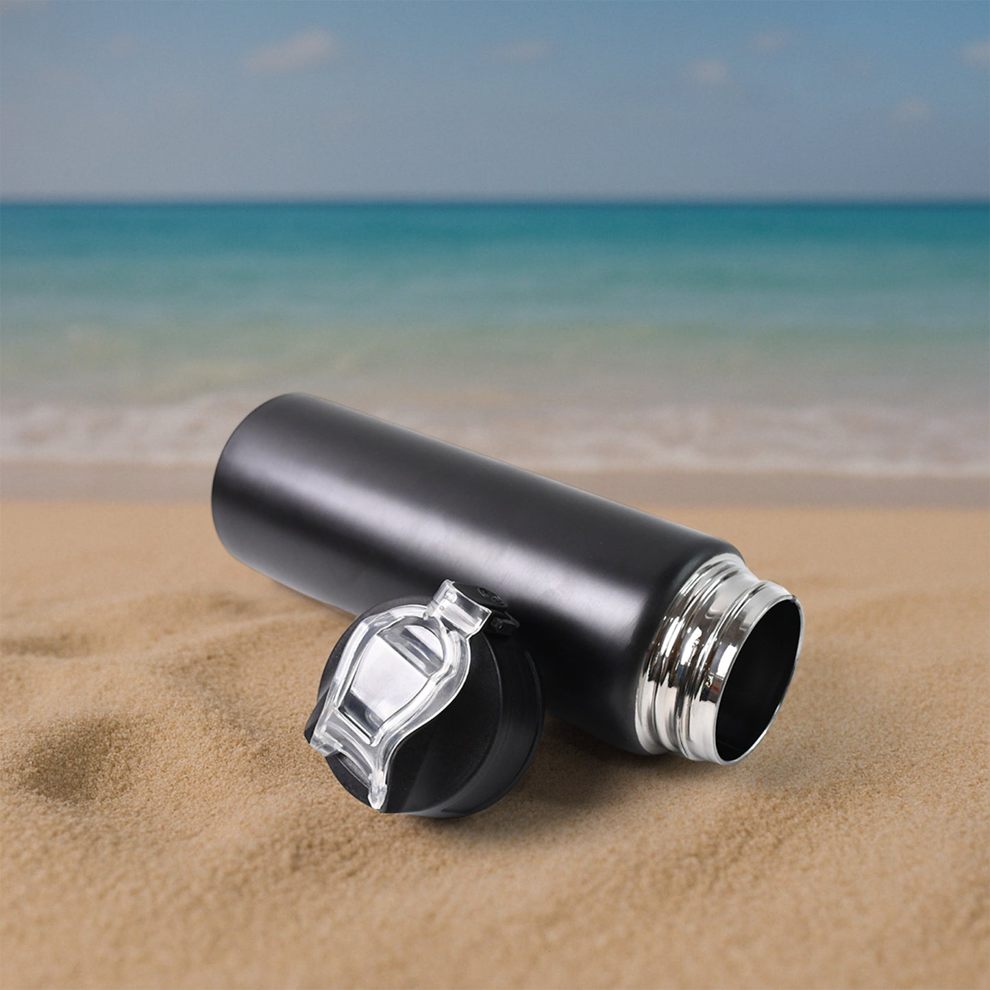 Stainless Steel Sports Water Bottle (Approx 500Ml)