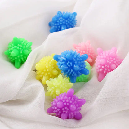 Soft Star Washing Machine Laundry Dryer Balls Laundry Ball For Household Cleaning Washing Machine Clothes Softener (10 Pcs  Multi Color)